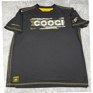 Vintage Coogi Australia Graphic‎ T-Shirt Embroidered Logo Accents Black Tee XXXL